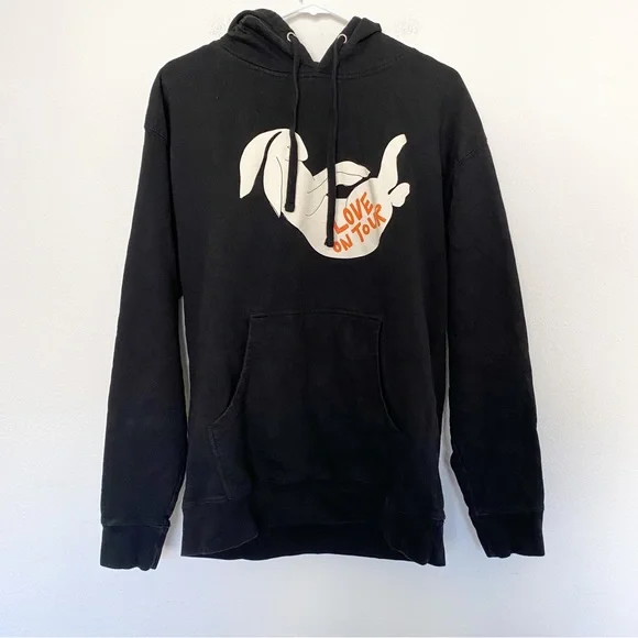 Felpa Con Cappuccio Nera Da Donna Con Logo Adidas